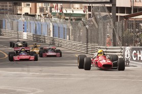 Grand Prix Historique 2010 de Monaco, Samedi 1er Mai, Série F. Voiture N°12 Decaux Jean-François sur Ferrari 312 de 1967.