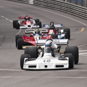 Grand Prix Historique 2010 de Monaco, Samedi 1er Mai, Série G. Voiture N°19 Hancock Anthony sur Surtees TS19 de 1976.