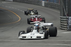 Grand Prix Historique 2010 de Monaco, Samedi 1er Mai, Série G. Voiture N°19 Hancock Anthony sur Surtees TS19 de 1976.