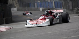 Grand Prix Historique 2010 de Monaco, Samedi 1er Mai, Série G. Voiture N°9 concurrent Dunn Peter conducteur Fitzgerald Michael sur March 761B de 1977.