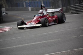Grand Prix Historique 2010 de Monaco, Samedi 1er Mai, Série G. Voiture N°18 Casoli Giancarlo sur Ferrari 312T de 1975.