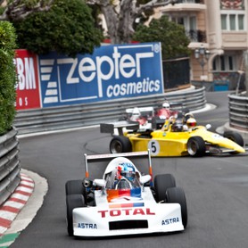 Grand Prix Historique 2010 de Monaco, Dimanche 2 Mai, Série H, voiture n°7, Valerio Leone sur March 783 de 1978 et voiture n°5, Richard Hein sur sur Ralt RT3 de 1983