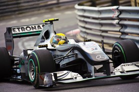 68e Grand Prix de Monaco, 13-16 mai 2010. Nico Rosberg, Mercedes GP Petronas F1 Team, Voiture N°4.