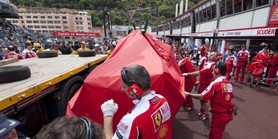 68e Grand Prix de Monaco, 13-16 mai 2010. Pit Lane.