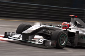 68e Grand Prix de Monaco, 13-16 mai 2010. Michael Schumacher, Mercedes GP Petronas F1 Team, Voiture N°3.