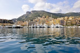 Le port de Monaco. Octobre 2008.