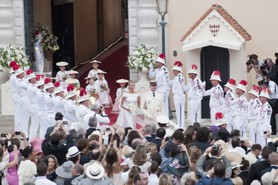 Mariage de SAS le Prince Albert II et de la Princesse Charlene de Monaco le 03 Juillet 2011.