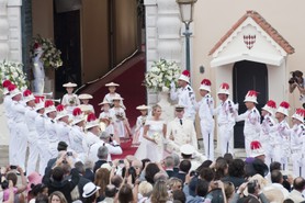 Mariage de SAS le Prince Albert II et de la Princesse Charlene de Monaco le 03 Juillet 2011.