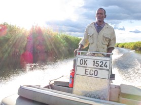Notre "capitaine" et guide - Delta de l'Okavango