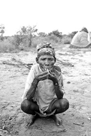 Dans un village "San" (Bushmen) - Namibie